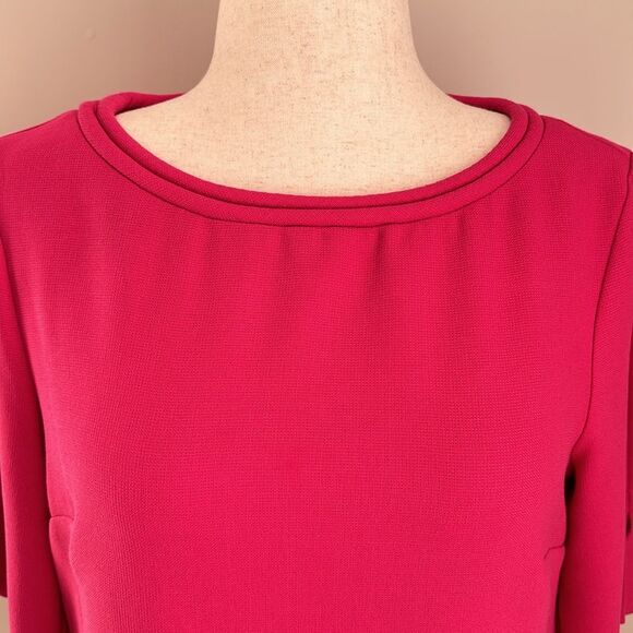 Trina Turk Women’s Wonderous Suiting Top Hot Pink Short Sleeve Size M - Picture 4 of 11